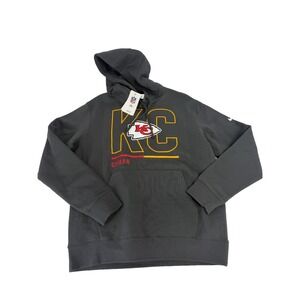 Kansas City Chiefs Nike Mens Anthracite City Code 2025 Club Hoodie Size L NWT